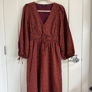 Madewell, midi peasant dress